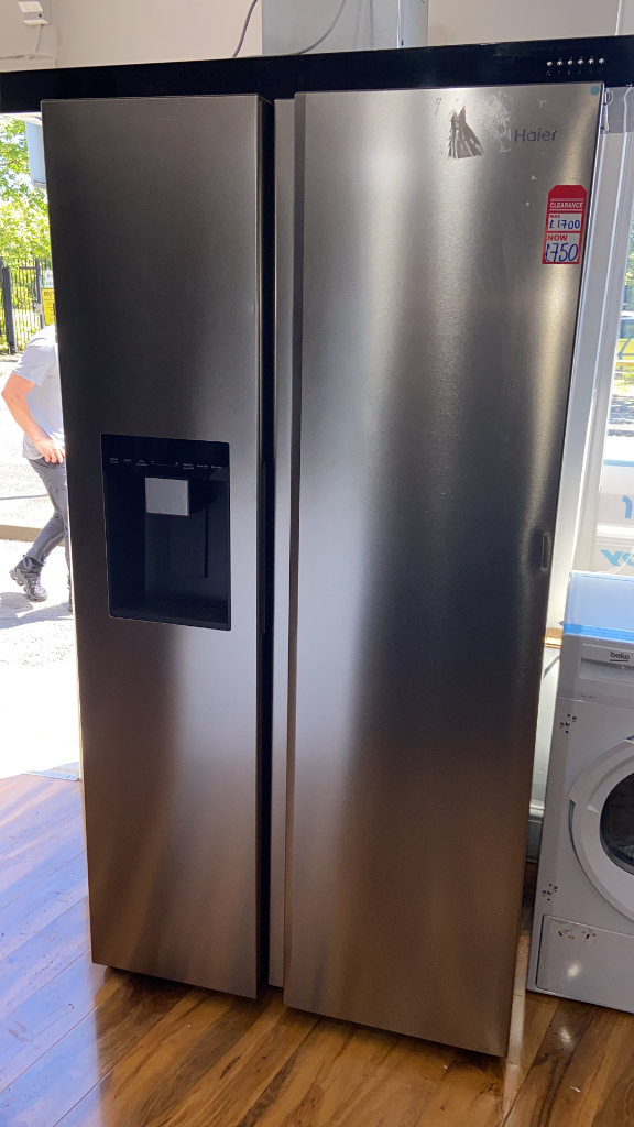 🤩New🤩RRP £1700!! Haier Top Spec American Fridge Freezer - Stainless 