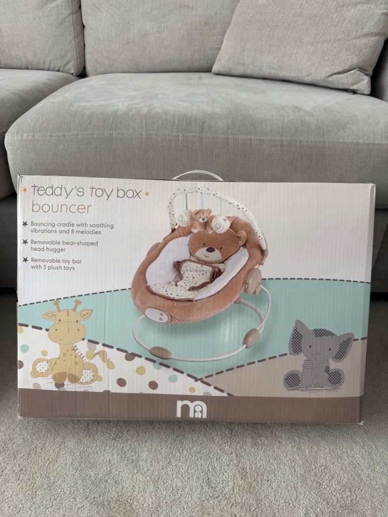 Mamas & Papas Teddy's Toy Box Bouncer – Immaculate Condition
