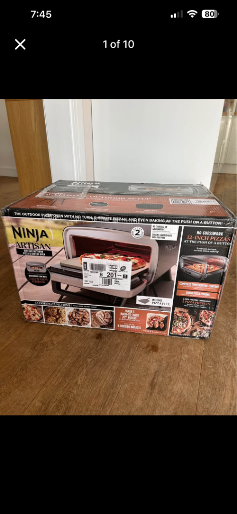 Ninja Artisan Electric Outdoor Pizza Oven & Air Fryer