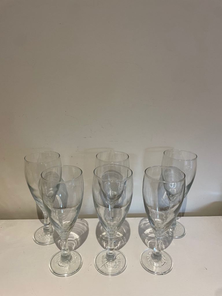 Six Champagne Glasses