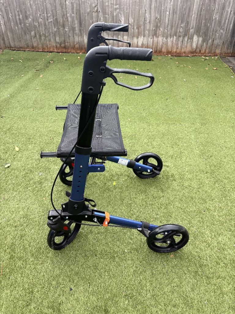 Blue Mobility Walker with Seat – As Good As New
