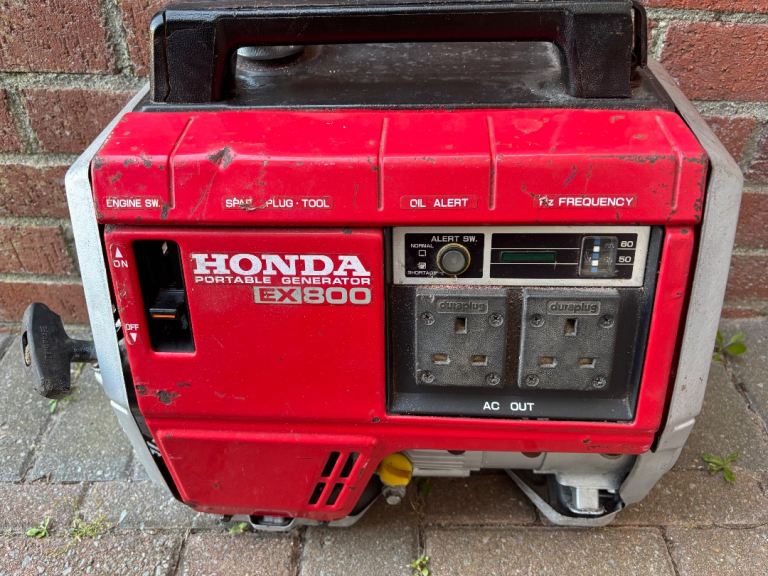 Honda Portable Generator EX800 – Red, Used Condition