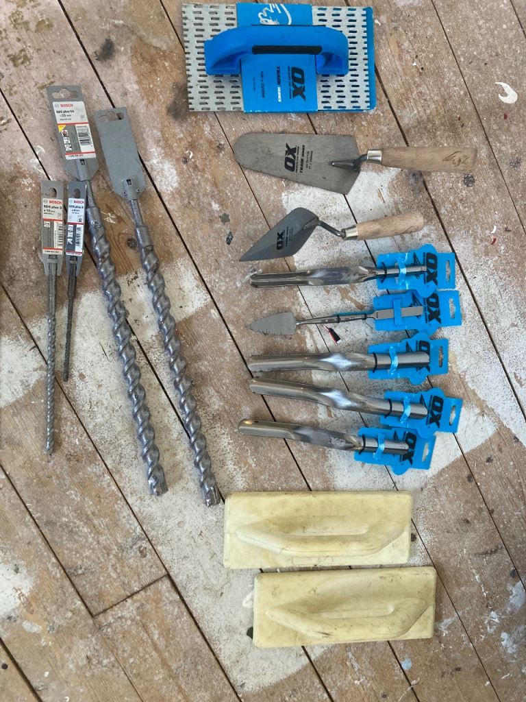 OX Masonry Tiling Tools and Drill Bits – Good Condition