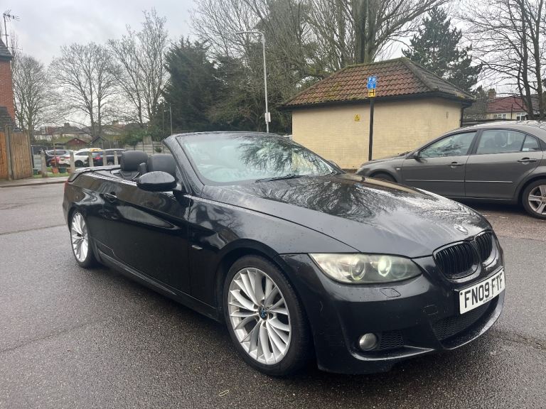 BMW 320d M-SPORT, 09Reg, convertible, full service history, 12m mot, Leather heated seats, p/sensor