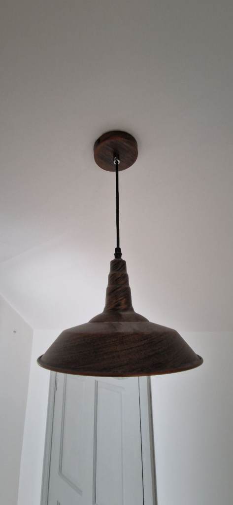 Brushed bronze ceiling pendant