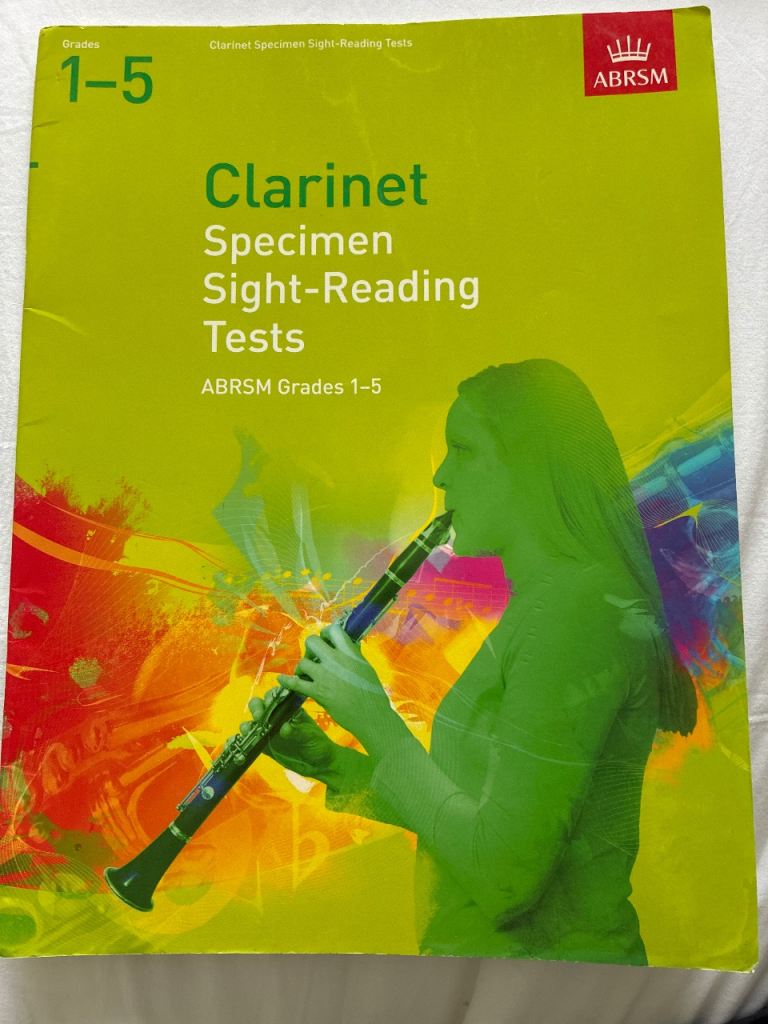 ABRSM Clarinet Specimen Sight-Reading Tests Grades 1-5