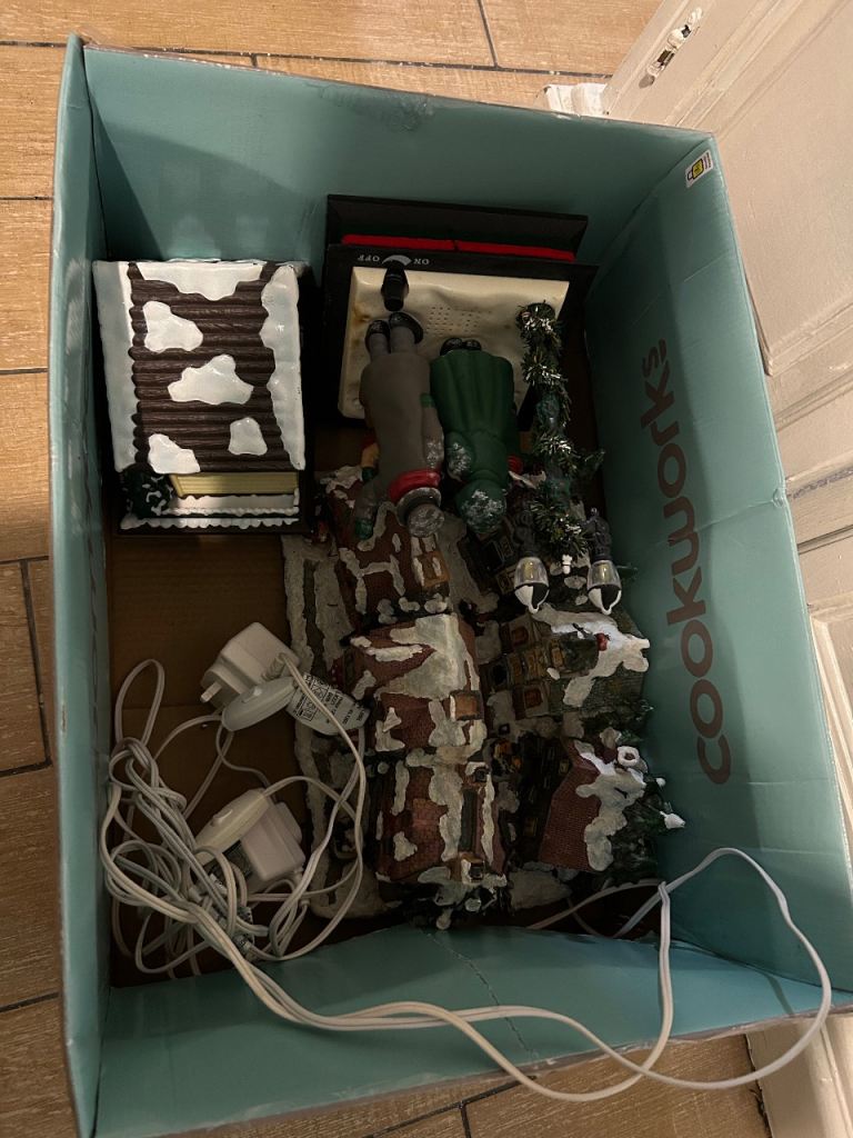 Box of Christmas houses free 