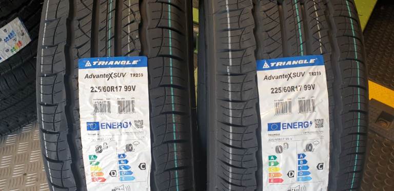 225 60 17 99V   2 x NEW!! tyres Triangle Advantex SUV TR259 All Seasons