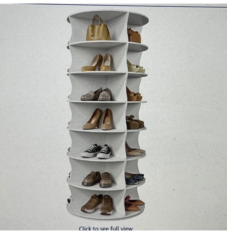 Kitsure 7 tier rotating shoe storage / display unit brand new never used 