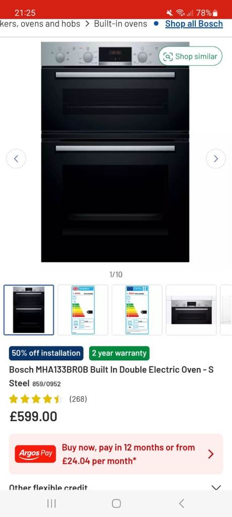 New Bosch Oven