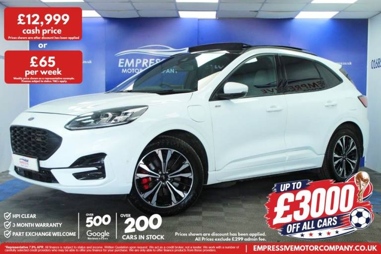 2021 21 FORD KUGA 2.5 ECOBOOST DURATEC 14.4KWH ST-LINE X SUV 5DR PETROL PLUG-IN