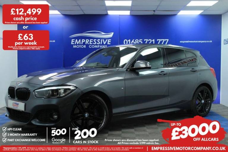 2018 W BMW 1 SERIES 1.5 116D M SPORT SHADOW EDITION HATCHBACK 5DR DIESEL MANUAL 