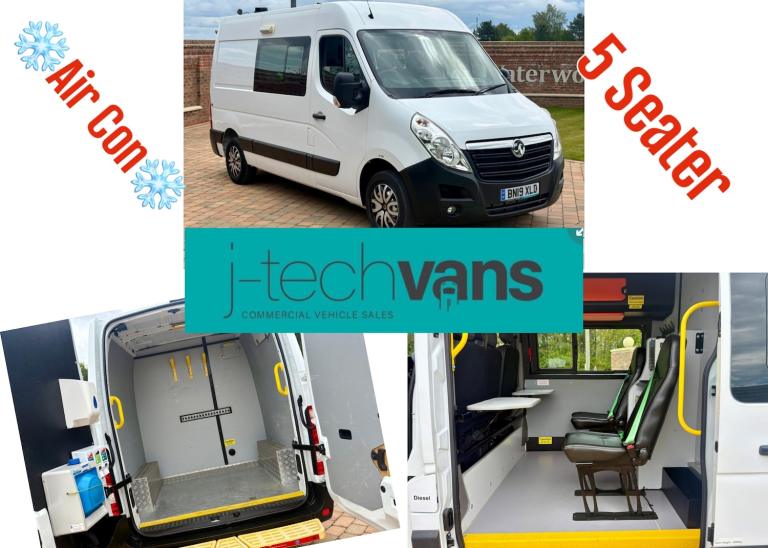 2019 Vauxhall Movano / Renault Master 2.3 CDTI L2 MWB Van ***Welfare / Camper / 5 Seater*** PANEL...