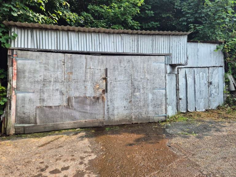 Large Double Garage with Side Workshop (Unused) and Land For Sale