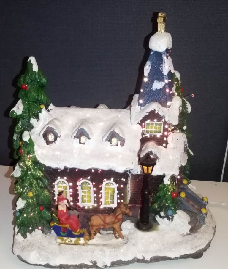 image for Miniature Christmas church 