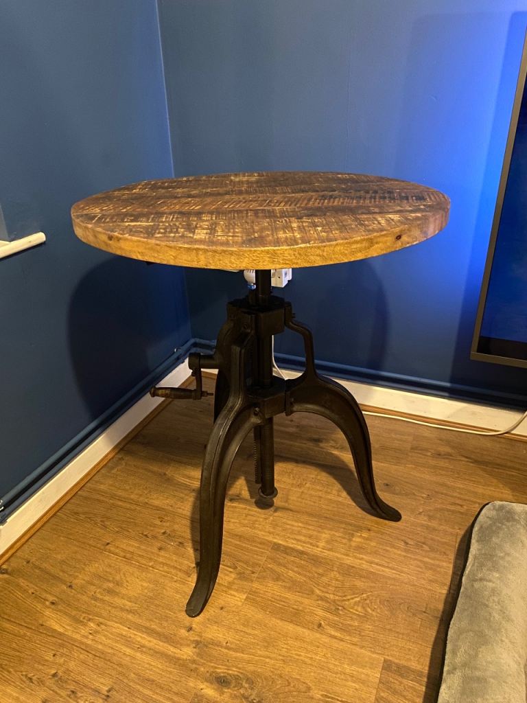 Vintage Industrial Adjustable Table