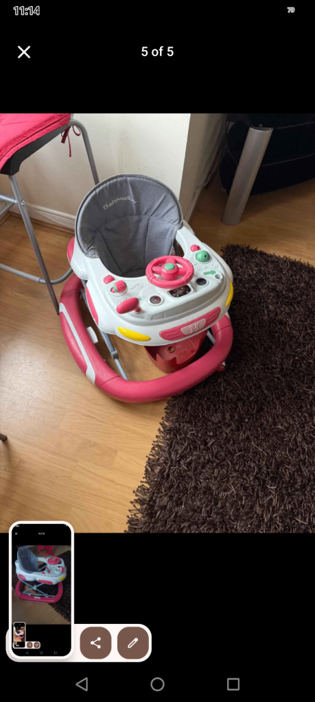 2 in 1 Baby walker and Rocker. 