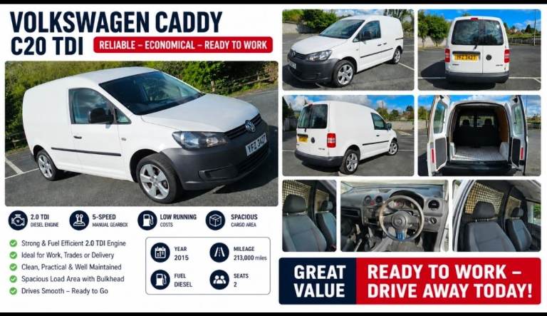 Volkswagen, CADDY, Panel Van, 2015, Manual, 1598 (cc)