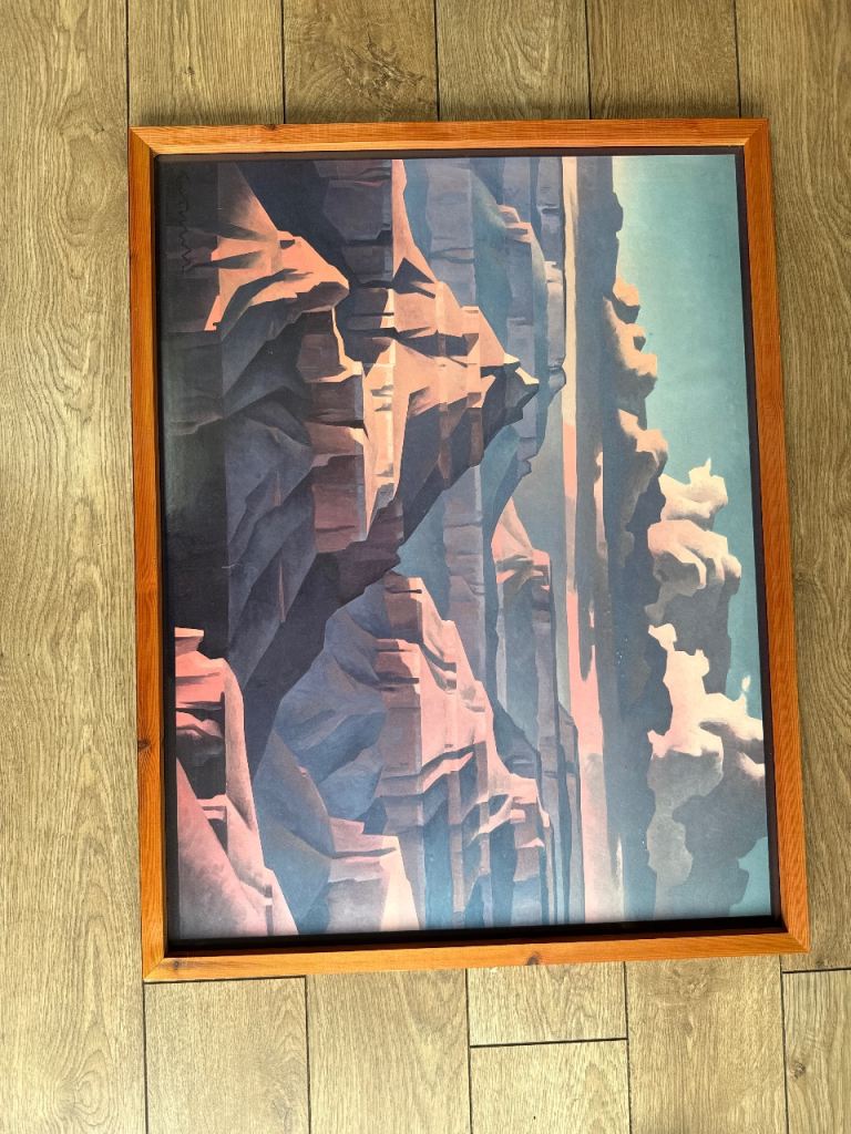 Grand Canyon poster in frame