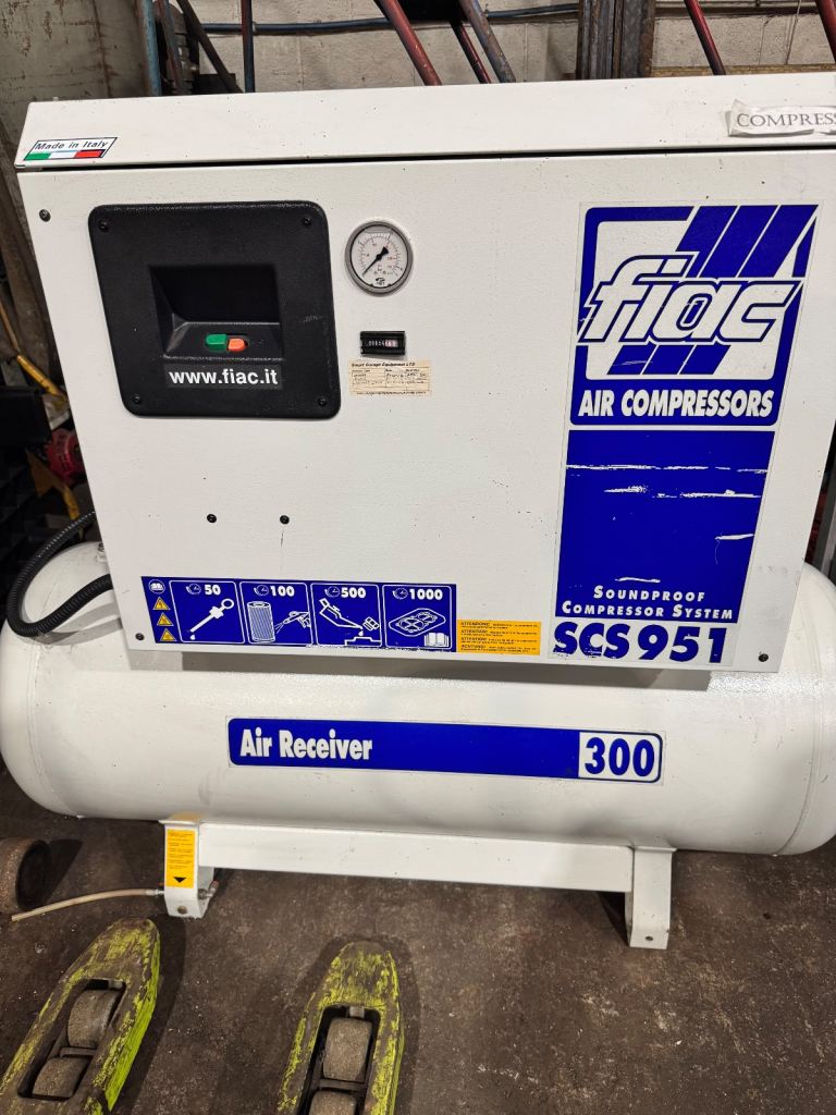 FIAC Air Receiver 300 SCS 951 3 Phase Soundproof Compressor System