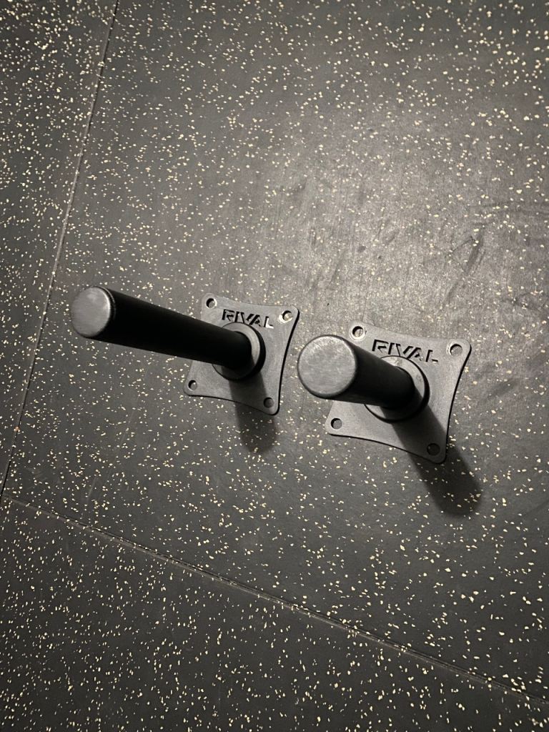 2x Rival Strength olympic weight plate holder wall brackets 