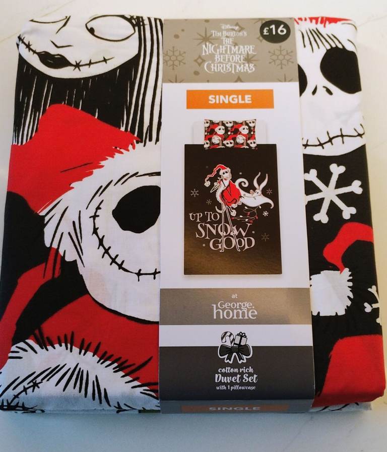 The nightmare before Christmas single duvet set 