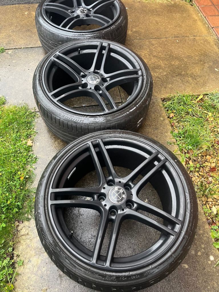 19” Staggered BMW 313M Style Wheels w/ 5mm Tyres: 5x120