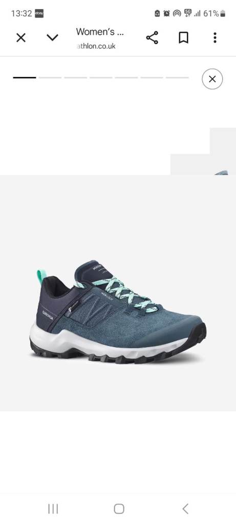 Quechua mountain hiking walking camping shoes waterproof uk 9.5