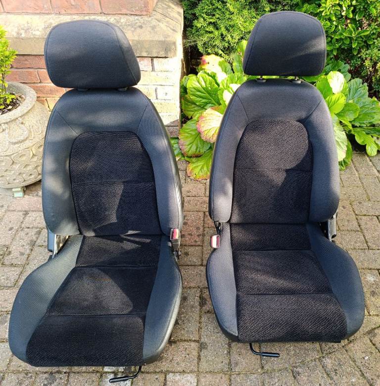 Mazda MX5 Mk2 Seats inc Runners Separate Headrests. Popular Classic Car Upgrade.