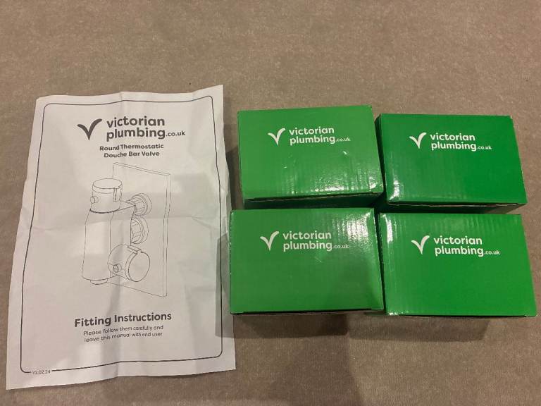 image for Cruze Round Thermostatic Douche Bar Valve – Chrome (Brand New, Original Packaging)