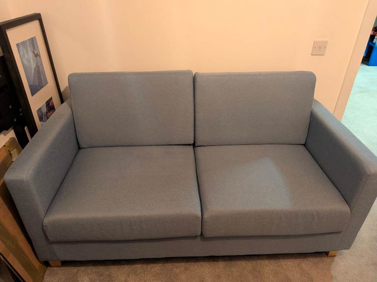 Pale blue 2-seater Habitat Sofa bed