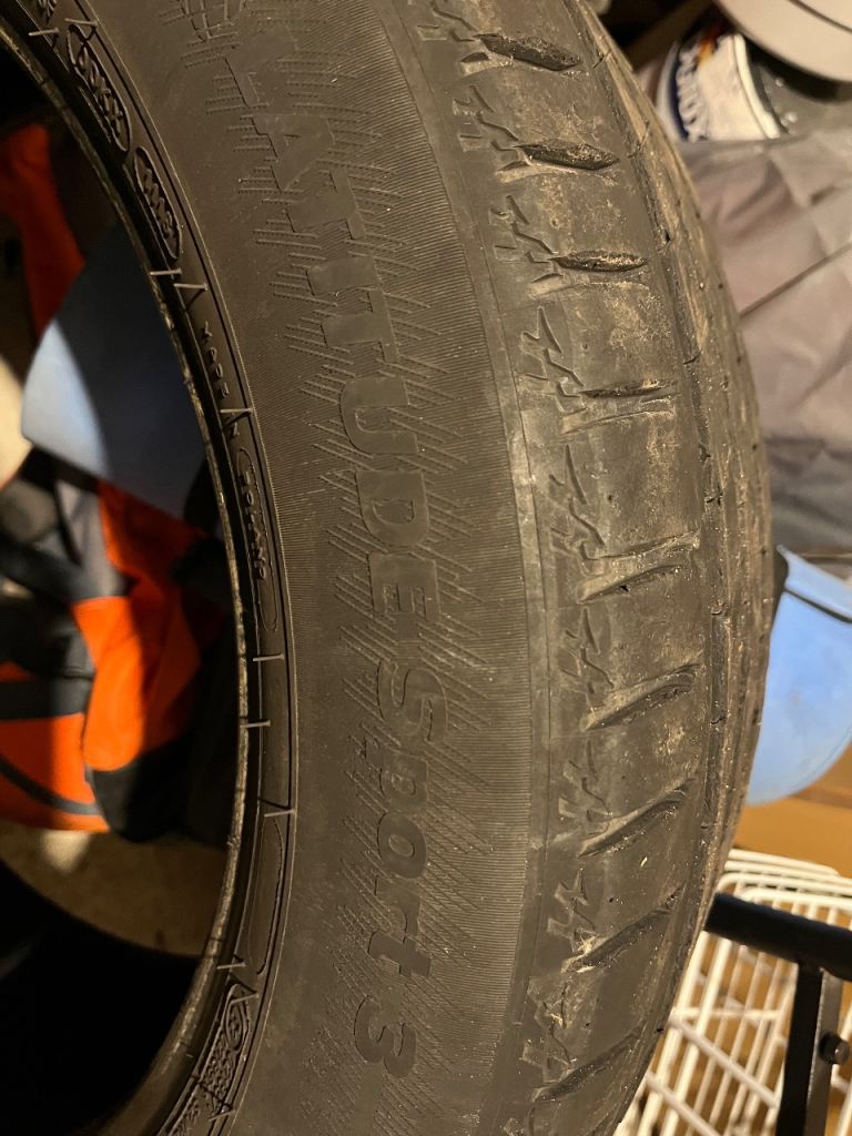 A pair of 235 55 19 Michelin Latitude 3 tyres