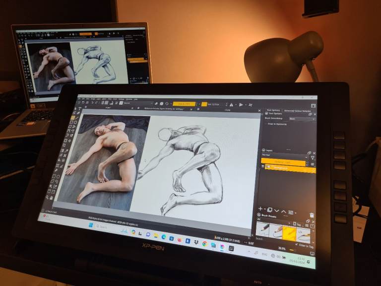 XP PEN 21.5in HD Graphics Tablet (XP PEN Artist 22E Pro) with delivery