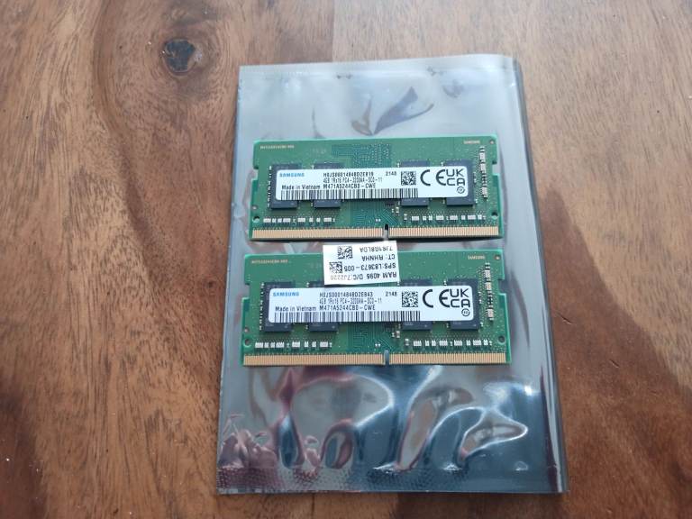 Samsung Laptop Ram 2x4GB