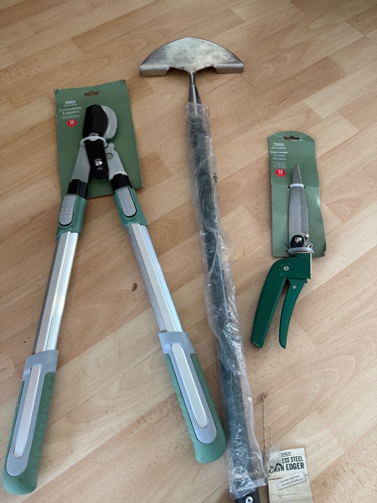 Tesco Garden Tool Set - Loppers, Edger & Shears