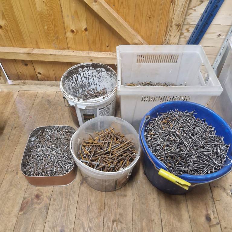 Job lot Nails Fencing Wire Ring Straight Nail