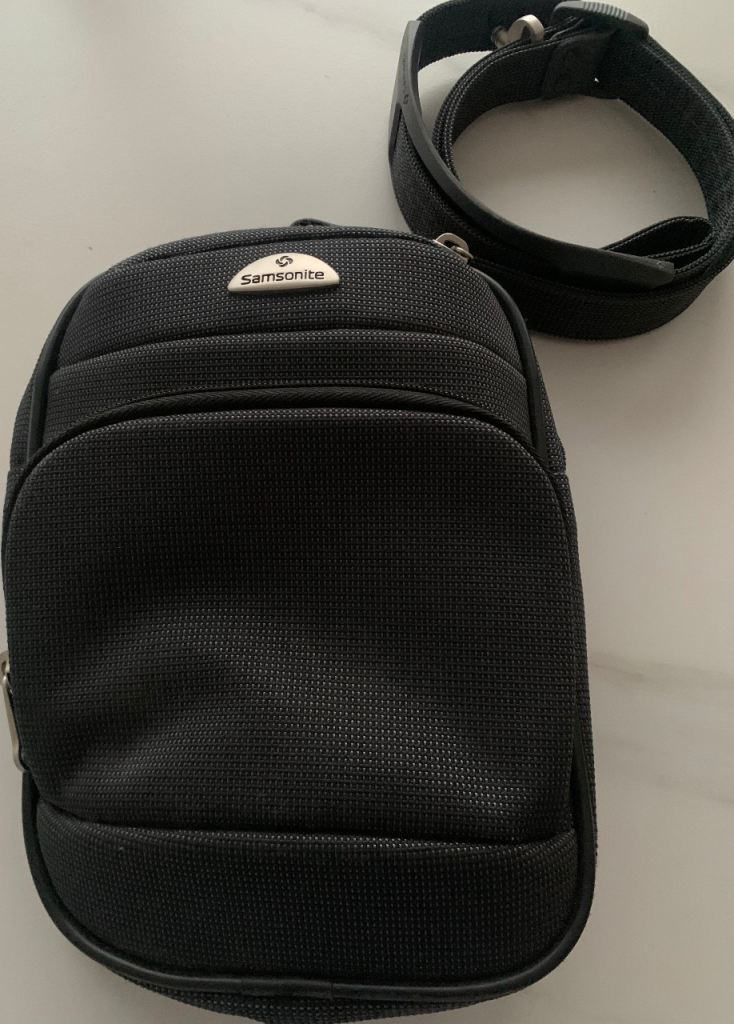 image for Samsonite dark grey cross body bag with straps