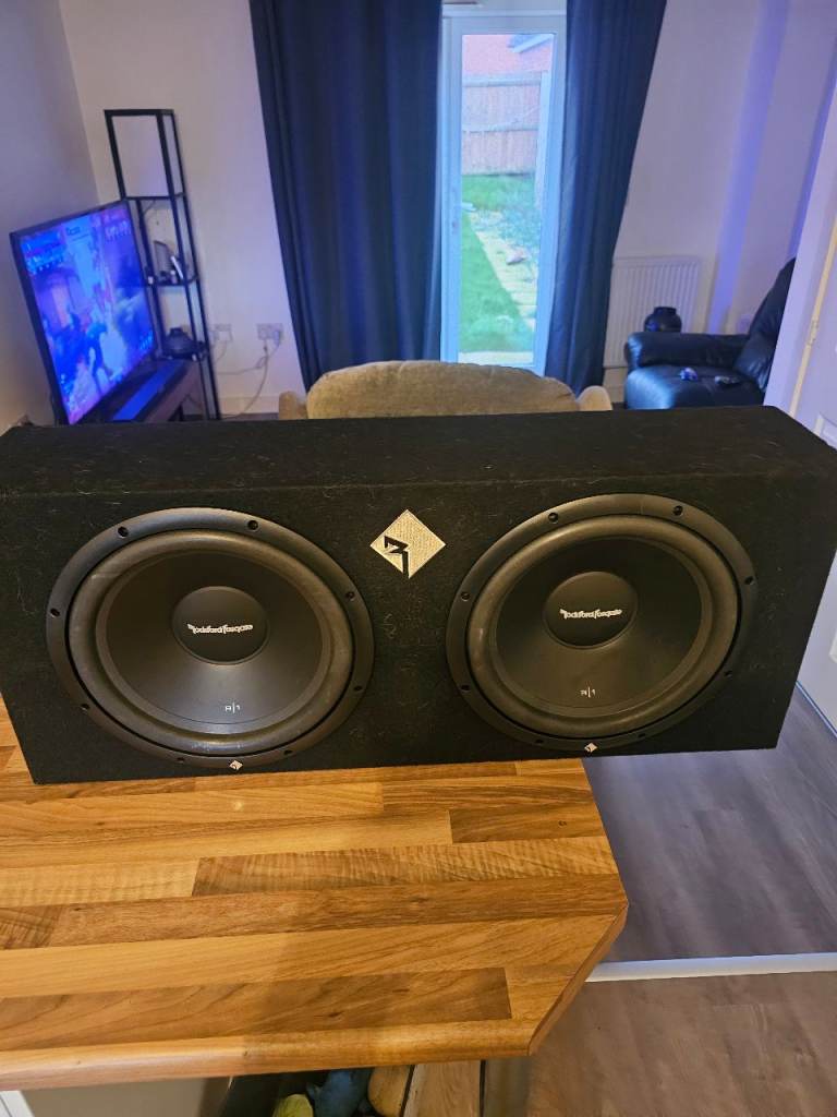 Rockford fosgate subwoofer and jbl amp