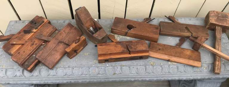 Vintage carpenters profile wood planes