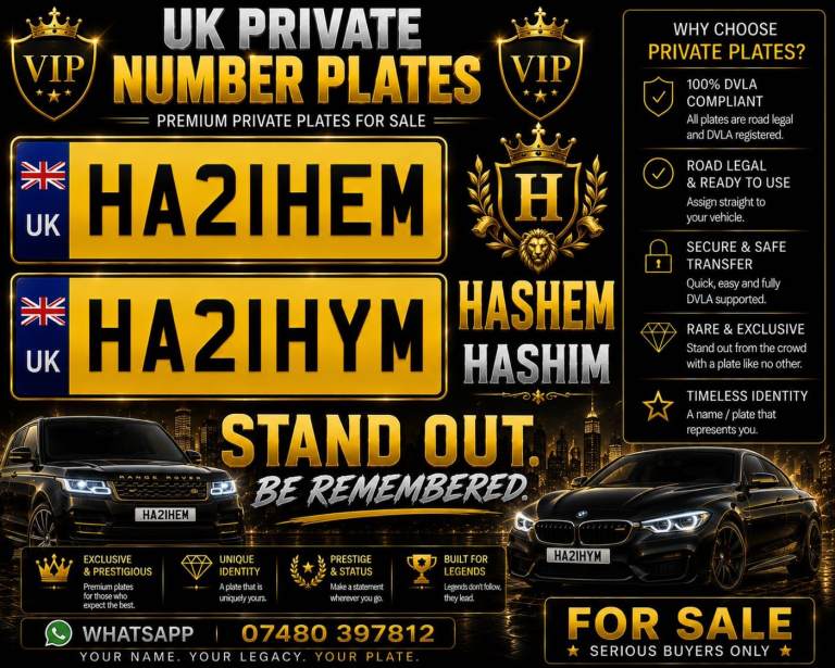 Private number plate Hashim/