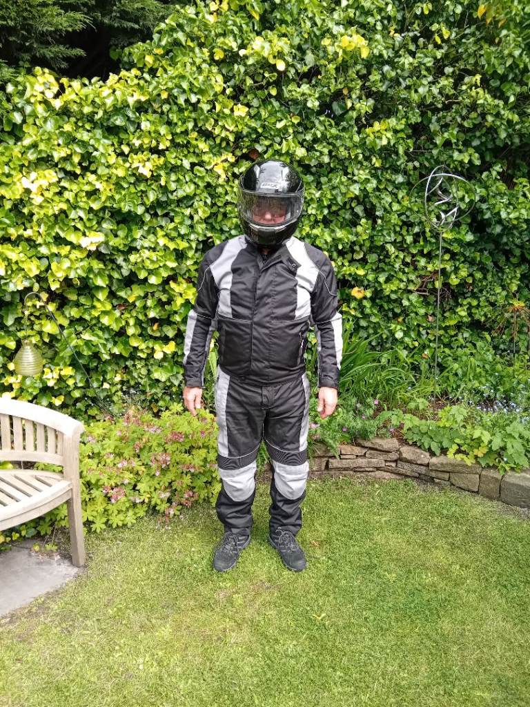 Motorbike "Suit" (with full Armoured protection) and Motorbike Helmet Suit - Good Condition