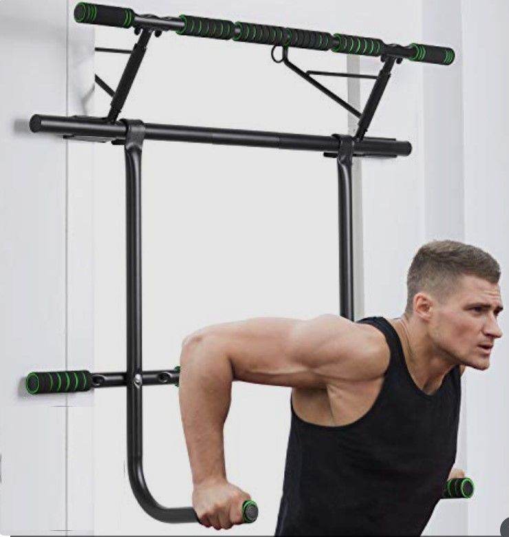 Doorway Pullup bar with dip attachment