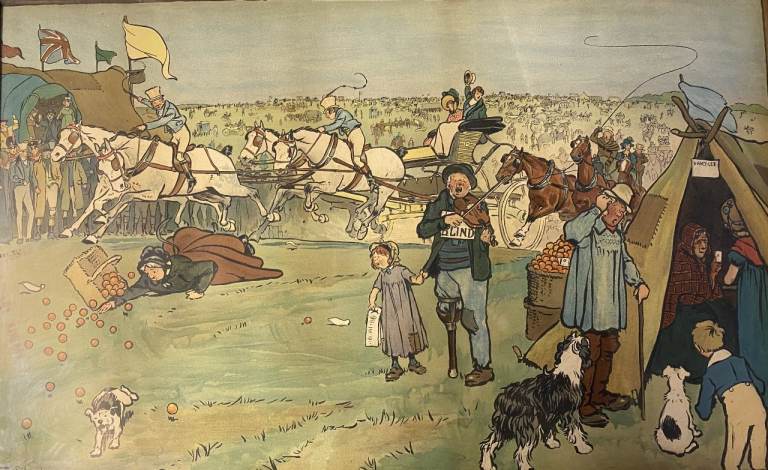 Cecil Aldin (1870 -1935) - The Arrival on the Course