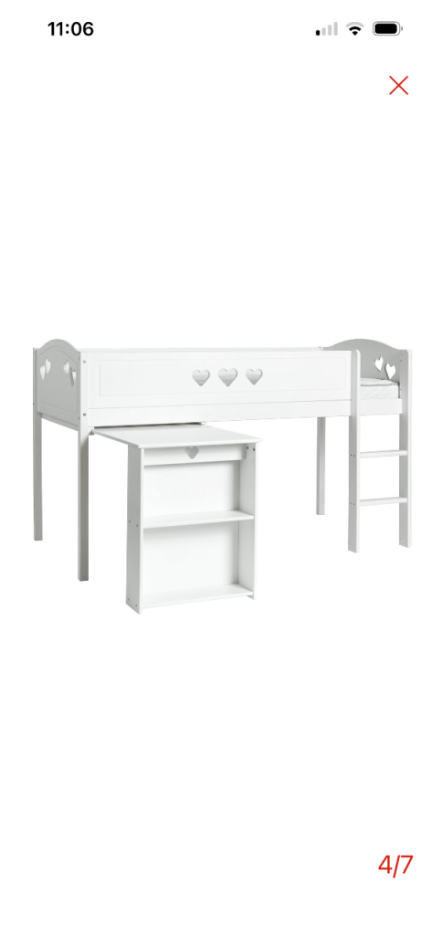 Argos MIA mid sleeper with desk 