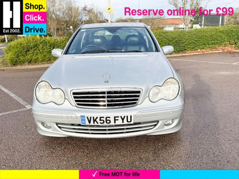2006 Mercedes-Benz C Class 1.8 C180 Kompressor Avantgarde SE Saloon 4dr Petrol Automatic (193 g/k...