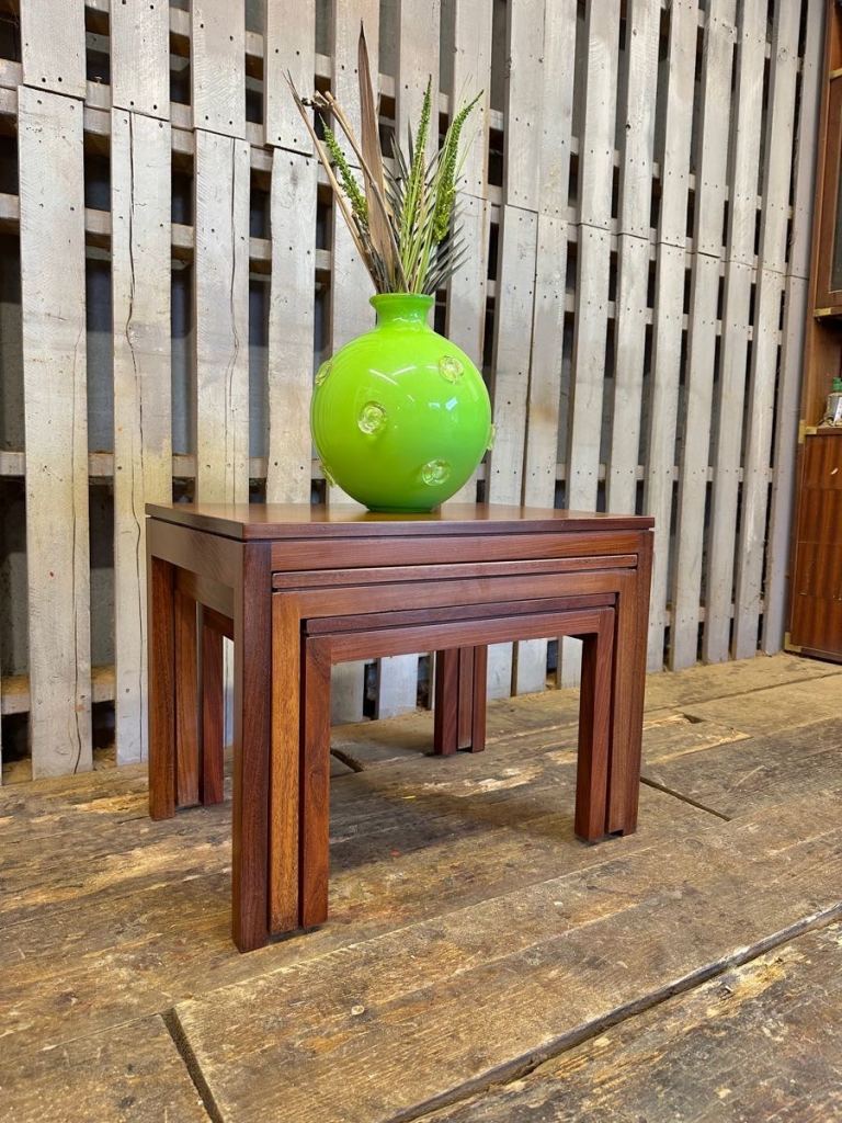 Teak Remploy ex M.O.D nest of tables vintage retro mid century 