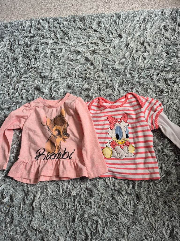 Baby Girls Tops Bundle - Pink Bambi & Daisy Duck