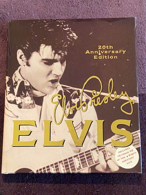 Elvis Book 'Elvis Presley 20th Anniversary Edition' WITH CD *GC*