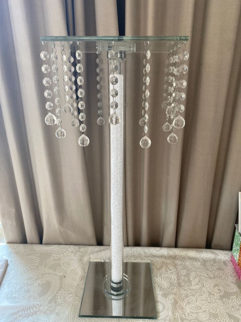 wedding glass cake stand