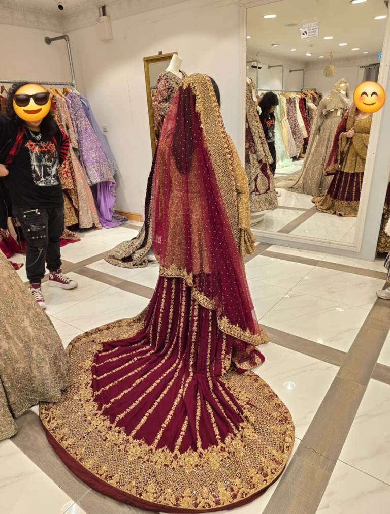 Bridal Lengha - Asian Indian Pakistani Bridal Lengha Dress Wedding Outfit new never worn